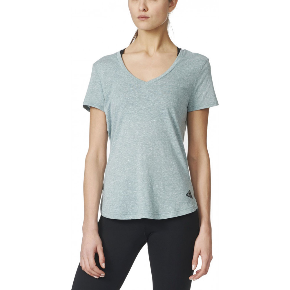 Футболка Adidas Logo V-Neck Training AY0175