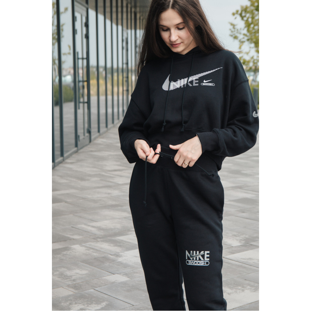 Костюм Nike Sportwear Swoosh Fleece Hoodie DR5613 010/DR5615 010